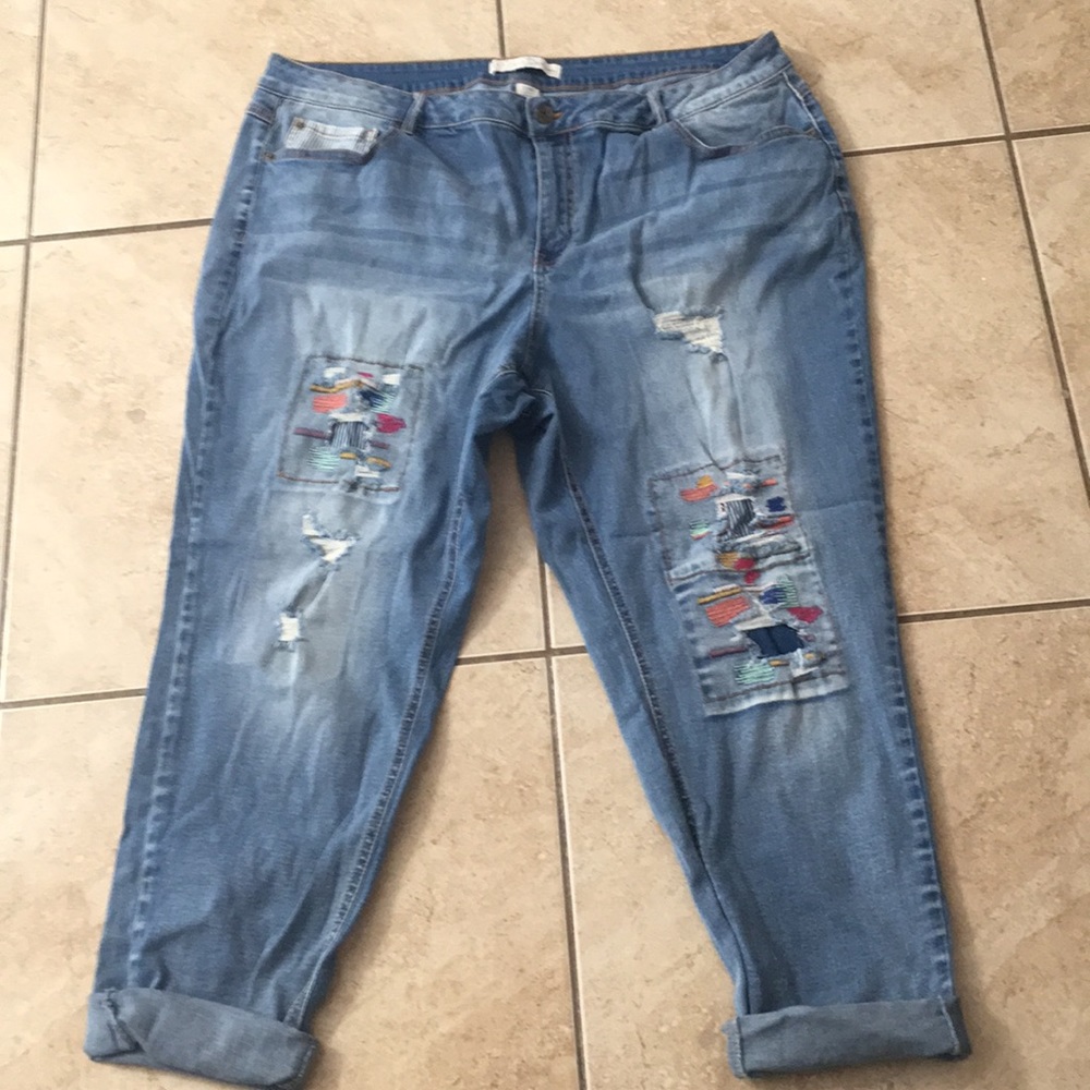 Crop Denim Jeans Size 22W